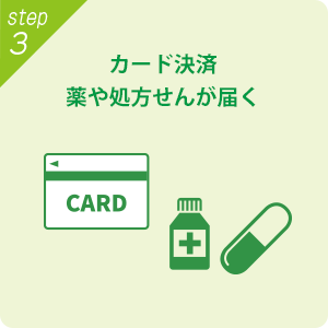 カード決済 薬や処方箋が届く